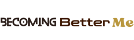 Becoming Better me - white text Logo